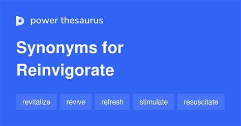 reinvigorating synonym